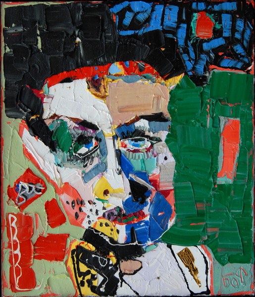 ALEXANDER BAYODGAN * MASK * Oil on Canvas 35x30
