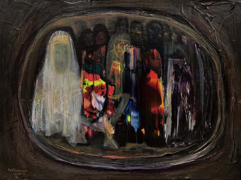 EDWARD BEKKERMAN * COMPOSITION * Oil on Canvas 30x40