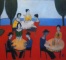 SHACRO BOCKUTCHAWA * CAFE BY THE SEA * Oil on Canvas 40x45