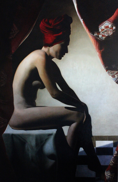 TOBY BOOTHMAN * HOMAGE TO VERMEER * Oil on Canvas 100x65