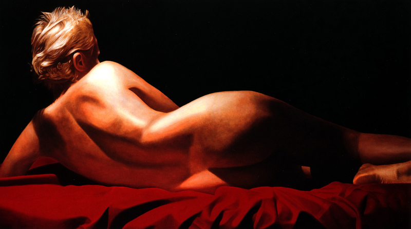 TOBY BOOTHMAN * KATIA RECLINED * Oil on Canvas 74x130