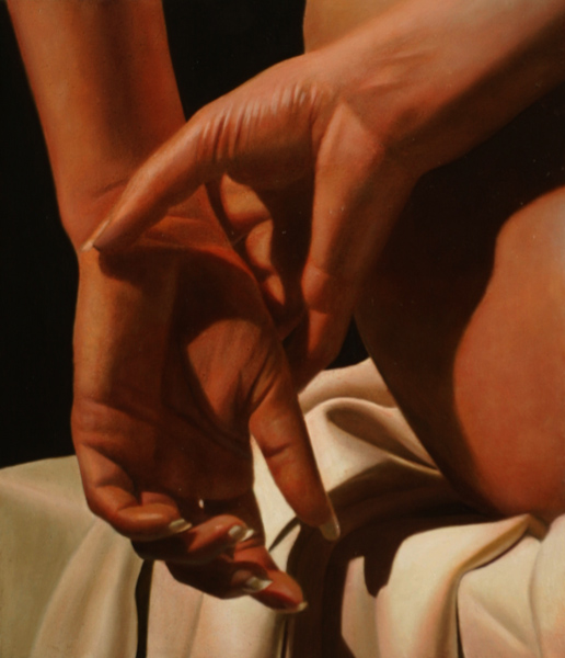 TOBY BOOTHMAN * LINKED HANDS * Oil on Canvas 29x25
