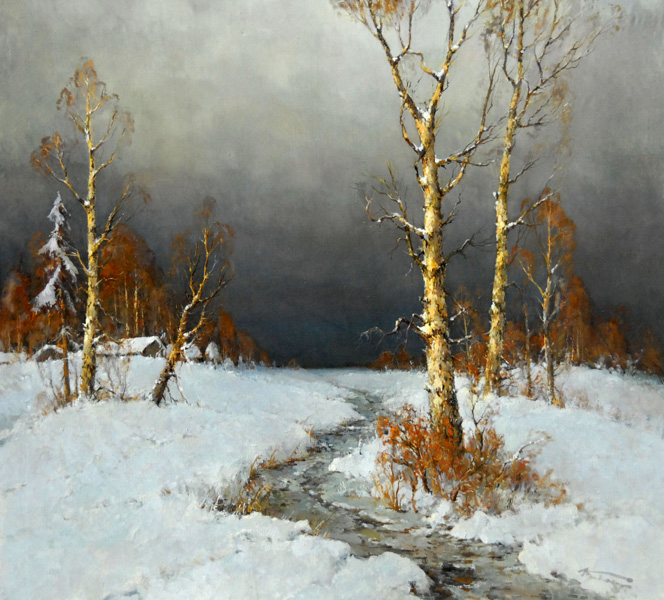ALEXANDER KREMER * FEBRUARY * Oil on Canvas 90x100