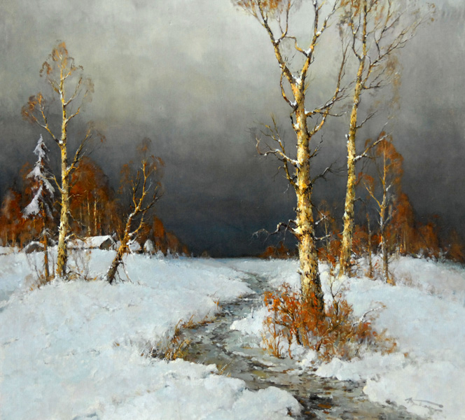 ALEXANDER KREMER * FEBRUARY * Oil on Canvas 90x100