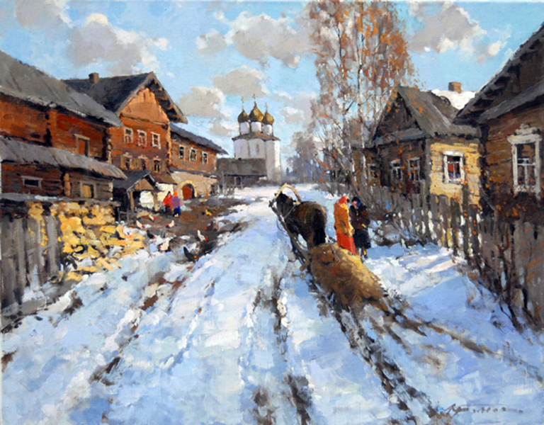 ALEXANDER KREMER * OLD LADOGA * Oil on Canvas 70x90