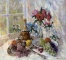 ALEXANDER KREMER * STILL LIFE WITH ROSES * Oil on Canvas 70x80