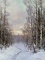 ALEXANDER KREMER * SUNSET. FEBRUARY * Oil on Canvas 66x50