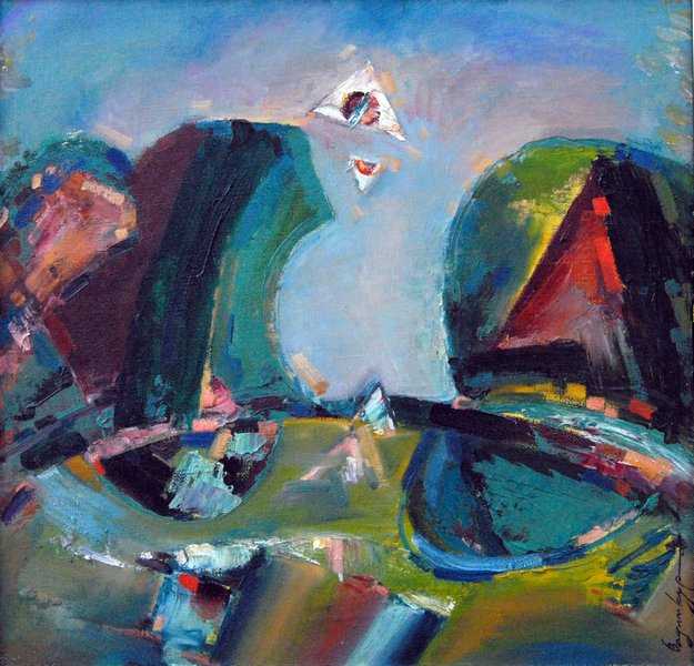 VADIM KUROV * LANDSCAPE * Oil on Canvas 54x56