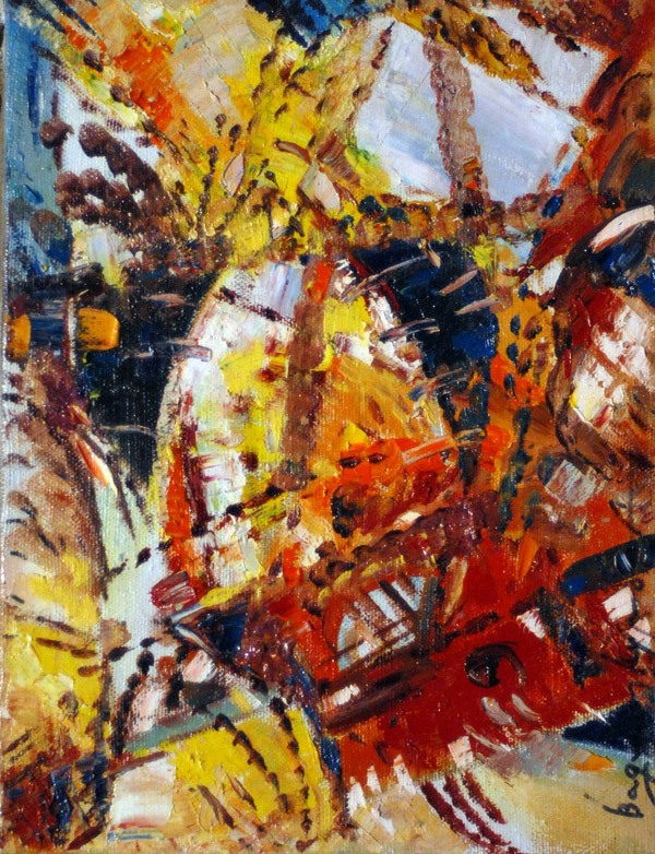 VADIM KUROV * TREE DECOR * Oil on Canvas 31x41