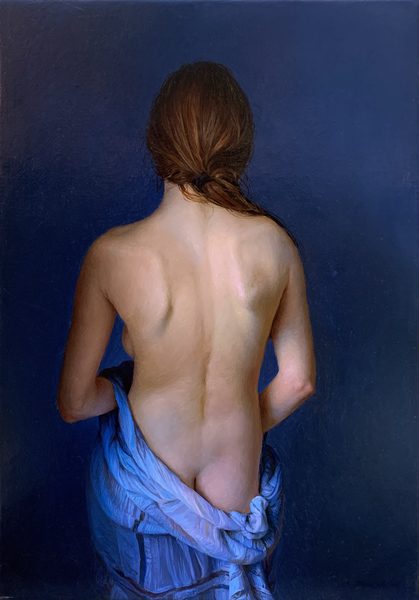 SERGE MARSHENNIKOV * NUDE FROM THE BACK * Oil on Canvas 50x35