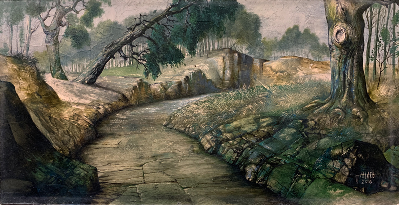 VITALY PANAYEV * LANDSCAPE * Oil on Canvas 22x42