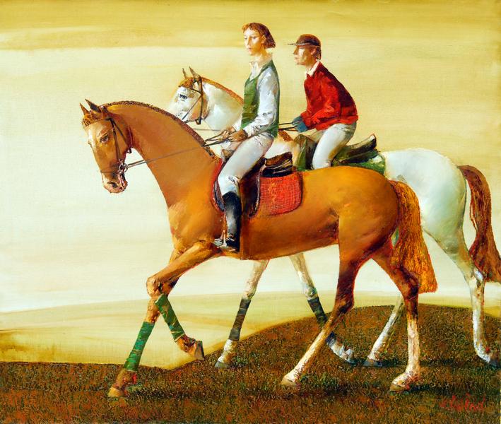 ALEXANDER POKLAD * RIDE * Oil on Canvas 85x100