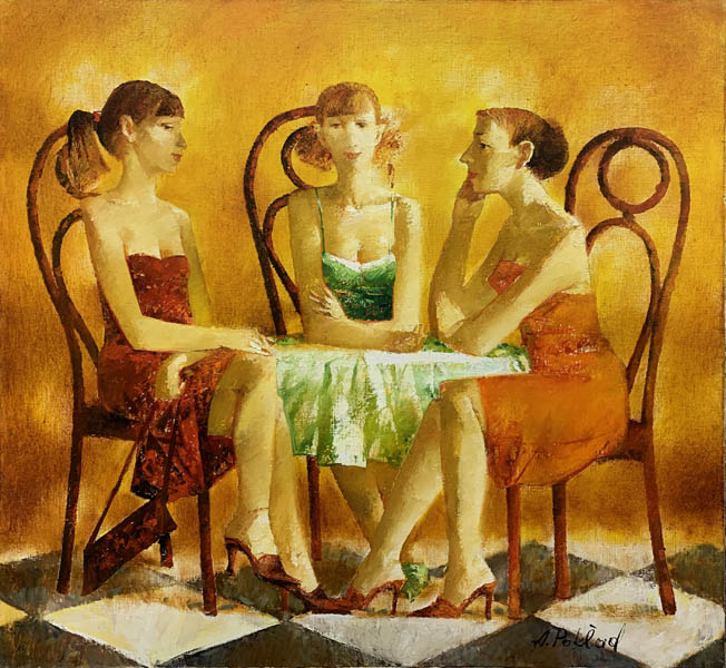 ALEXANDER POKLAD * TALK * Oil on Canvas 65x70