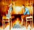 ALEXANDER POKLAD * CHESS * Oil on Canvas 75x85