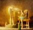 ALEXANDER POKLAD * WASHING HEAD * Oil on Canvas 65x70