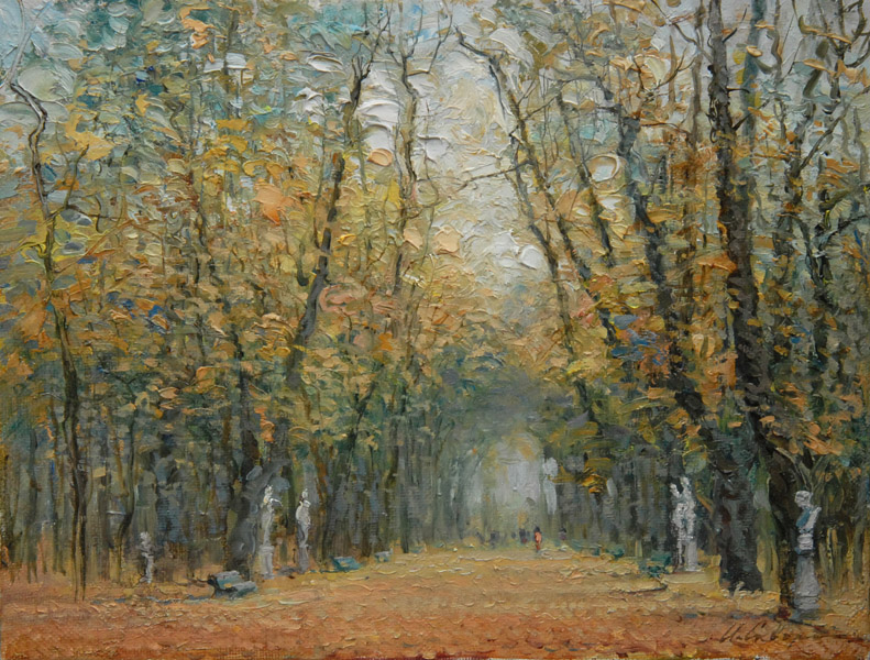 IGOR SCVORTSOV * SUMMER GARDEN * Oil on Canvas 28x37