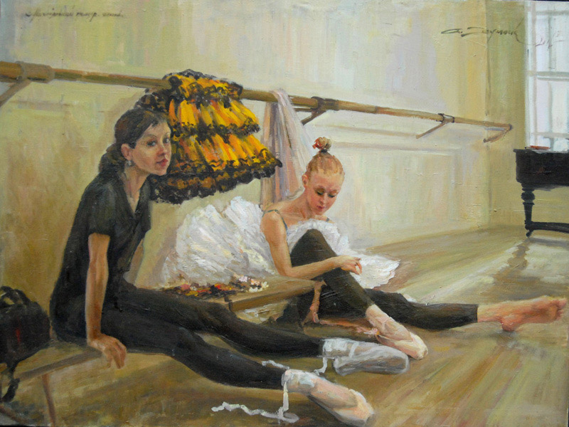 ALEXANDER SEYMUK * REHEARSAL * Oil on Canvas 59x80