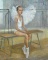 ALEXANDER SEYMUK * YOUNG BALLERINA * Oil on Canvas 50x40