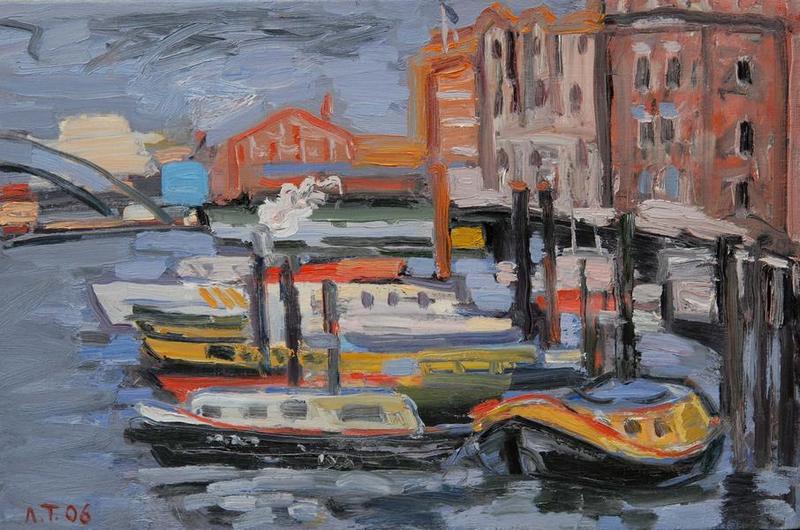 LARISA TAMASHEVICH * BOATS * Oil on Canvas 50x75