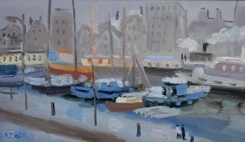 LARISA TAMASHEVICH * PORT * Oil on Canvas 50x85