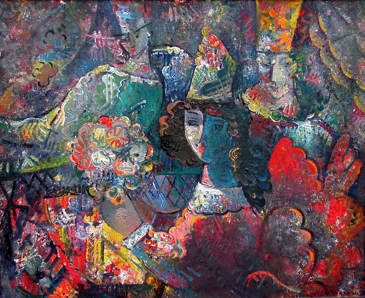 IGOR TCHOLARIA * CARNIVAL * Oil on Canvas 70x90